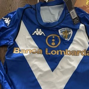 ROBERTO BAGGIO VINTAGE BRESCIA LONG SLEEVE JERSEY.